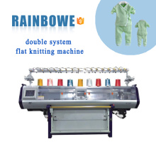 Nova condição de alta velocidade de alta qualidade automática sistema duplo informatizado plana máquina de tricô preço
